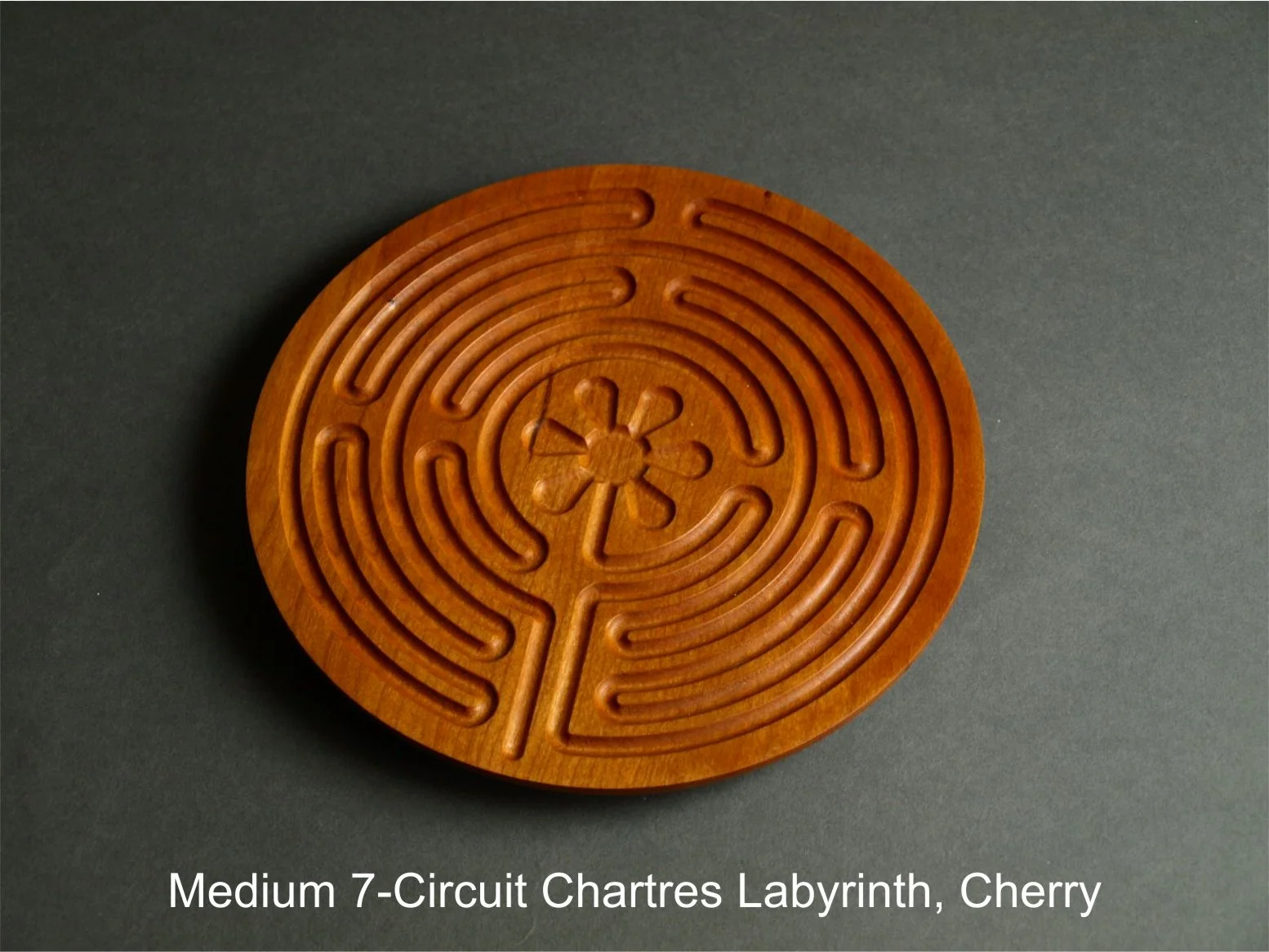 7-Circuit Chartres Finger Labyrinth, Cherry — Watson Studios